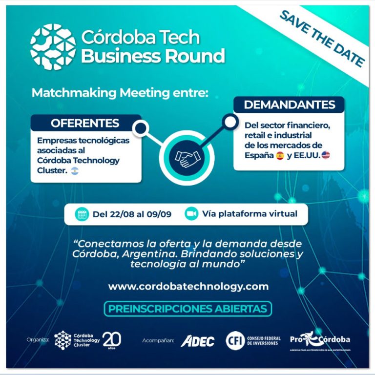 [SAVE THE DATE]: CÃ³rdoba Tech Business Round – Preinscripciones Abiertas