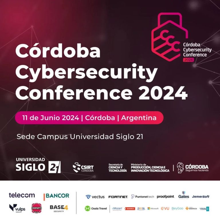 11/06 [INVITACIÓN] ¡Sumate al Primer Congreso Internacional de Ciberseguridad!