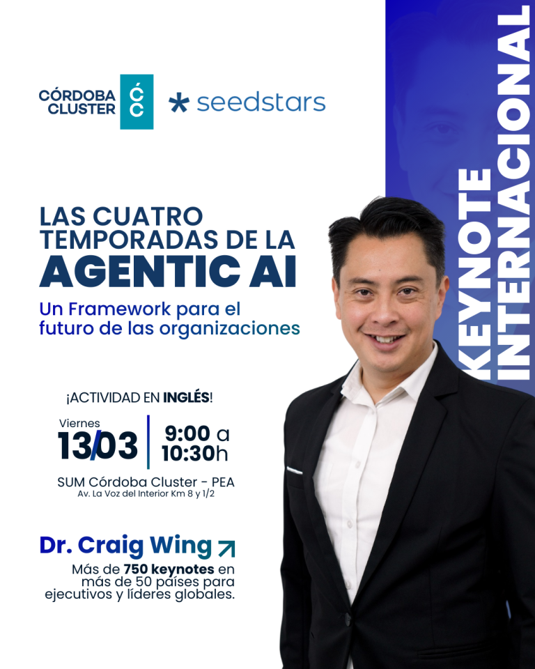 Keynote Internacional: «Las Cuatro Temporadas de la Agentic AI»  Dr. Craig Wing | Un framework para el futuro de las organizaciones